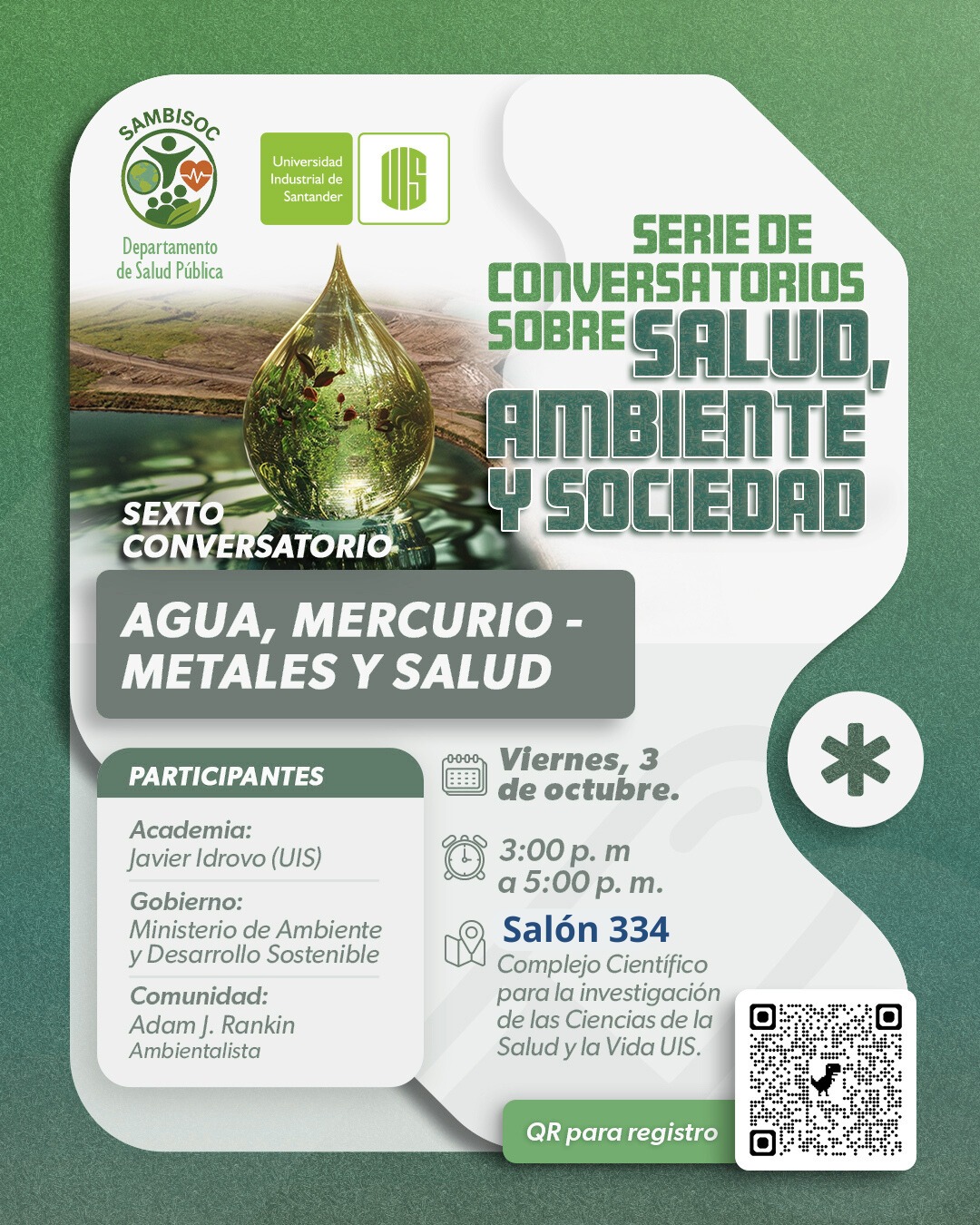 Sexto conversatorio: Aire, mercurio - metales y salud